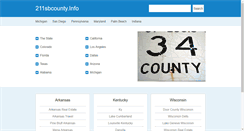 Desktop Screenshot of 211sbcounty.info